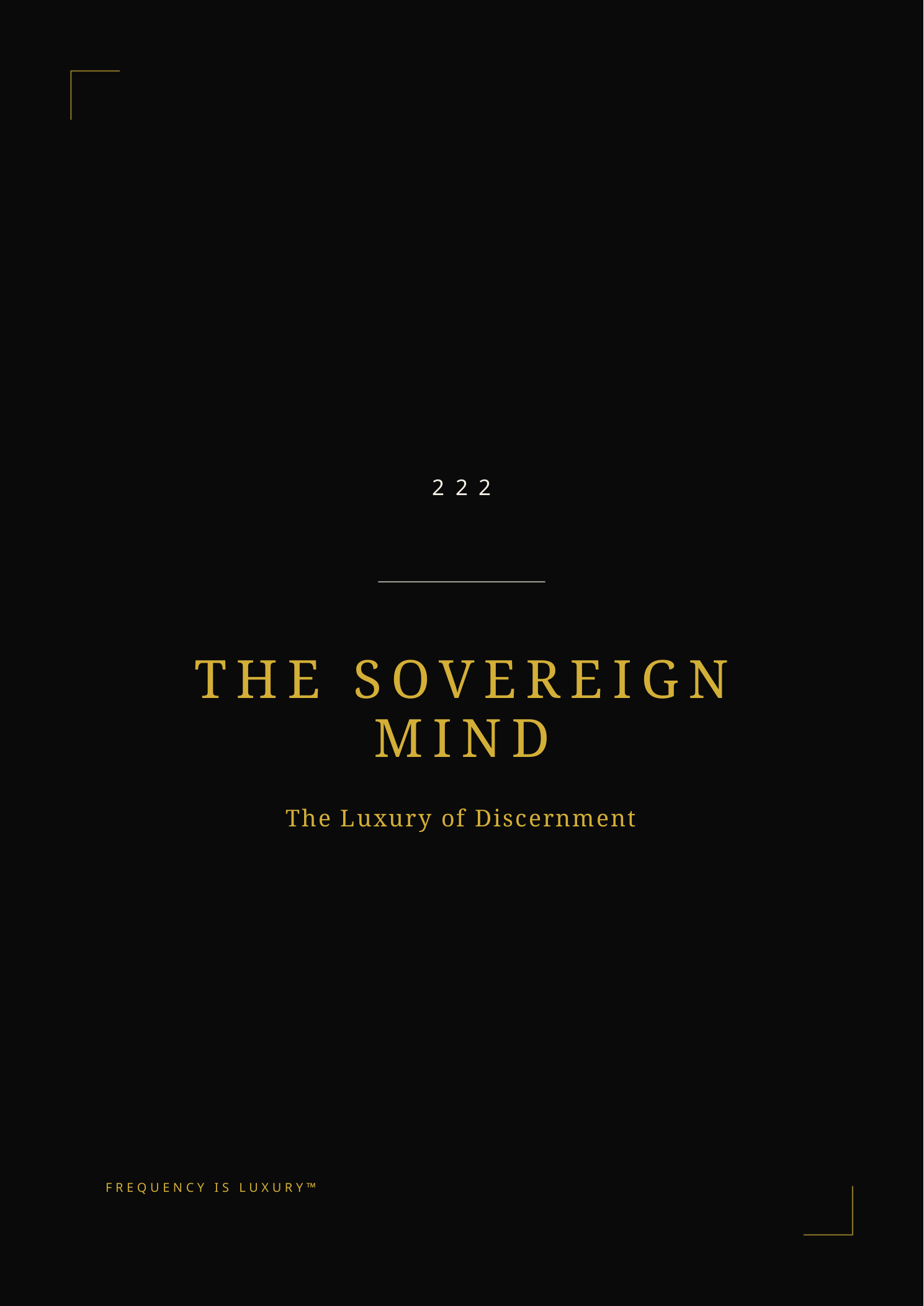 The Sovereign Mind cover